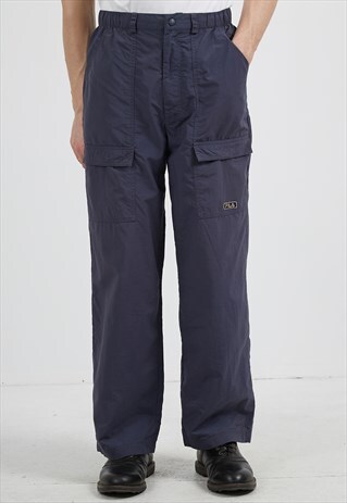 VINTAGE BLUE FILA TROUSERS BOTTOMS