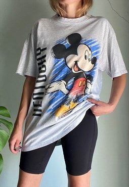 Rare USA Vintage 80s Velva Sheen Mickey Mouse T-Shirt