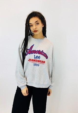 VINTAGE LEE BIG LOGO SPELLOUT SWEATSHIRT