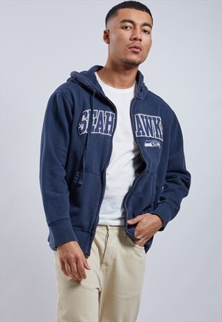 VINTAGE SEAHAWKS ZIP-UP HOODIE