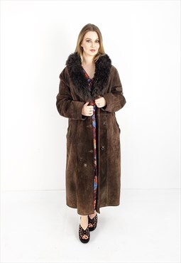 Vintage 70's Penny Lane shearling coat, sheepskin overcoat