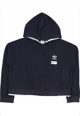 Vintage 90's Adidas Hoodie Cropped Spellout Pullover