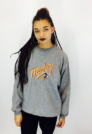 DISNEYLAND MICKEY MOUSE EMBROIDERED SWEATSHIRT