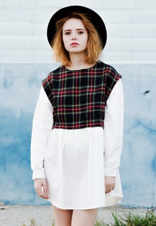 TARTAN LAYERED TOP