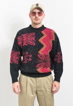 Mexx Vintage wool sweater retro jumper men M