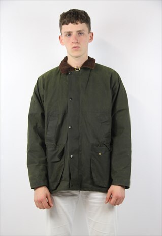 VINTAGE GREEN WAX JACKET
