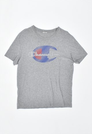 VINTAGE 90'S CHAMPION T-SHIRT TOP GREY