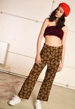 90'S RETRO HIGHWAISTED FESTIVAL SHORT CUT TROUSERS