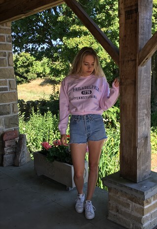 VINTAGE REWORKED CROPPED SWEATSHIRT