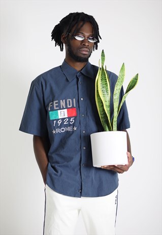 VINTAGE RARE FENDI SHORT SLEEVE SHIRT
