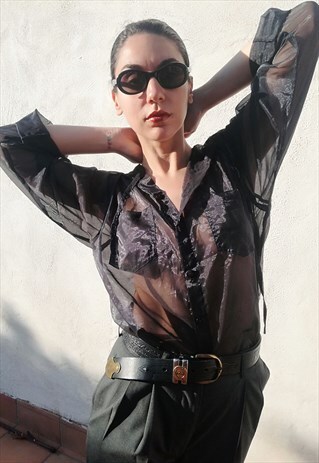 90'S NORMCORE TRANSLUCENT BLOUSE