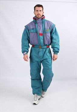 Vintage Ski Suit 90's TIGARA Snow Suit L / XL 44"  (83F)