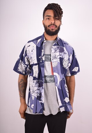 MENS VINTAGE SHIRT MEDIUM MULTI 90S