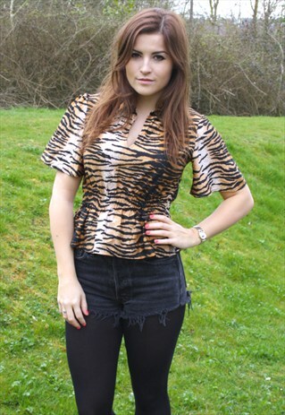 VINTAGE 80S TOP - SIZE 8/10