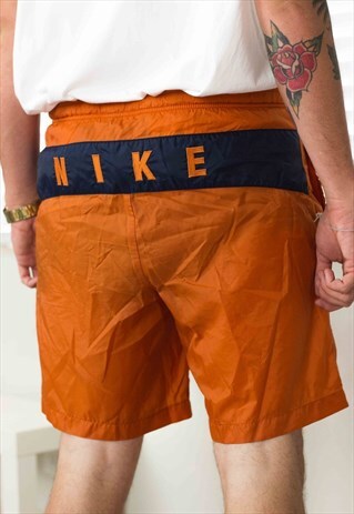 VINTAGE NIKE BIG LOGO SPORT SHORTS LOGO 90S M 3.8