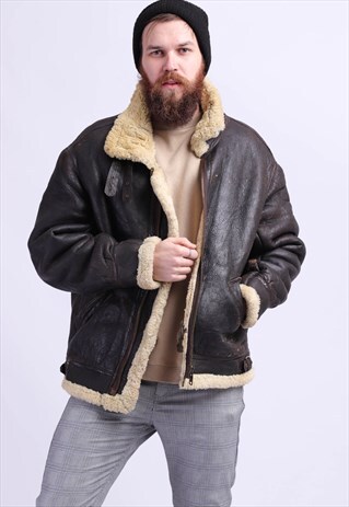 VINTAGE SHEARLING SHEEPSKIN COAT