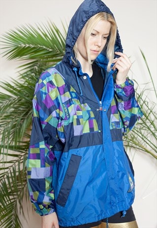 VINTAGE NYLON WINDBREAKER FROM THE 90S BY JEANTEX