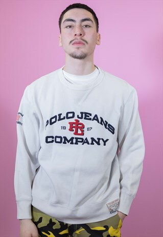 VINTAGE RALPH LAUREN POLO JEANS SPELL OUT SWEATSHIRT