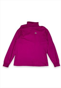 Lacoste Chemise 80s roll neck top 