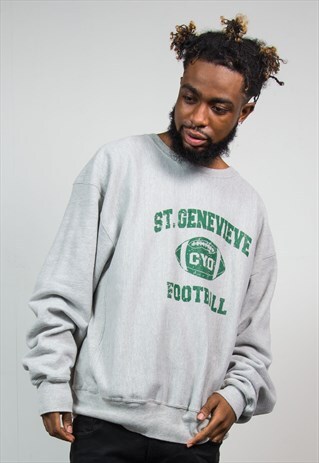 CHAMPION REVERSE WEAVE COLLEGE FOOTBALL SWEATSHIRT