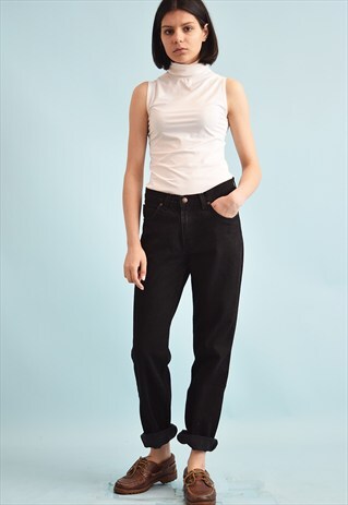90'S RETRO REGULAR WAIST DENIM JEANS
