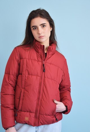 VINTAGE 90'S RETRO SPORTS PUFFER PADDED JACKET