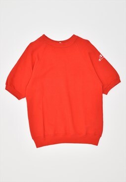 Vintage 90's Champion Knit T-Shirt Top Red