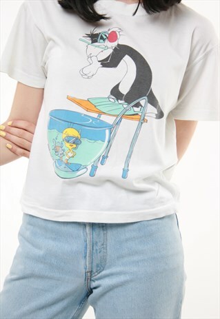 90S VINTAGE LOONEY TUNES WARNER BROS 1998 T SHIRT 468