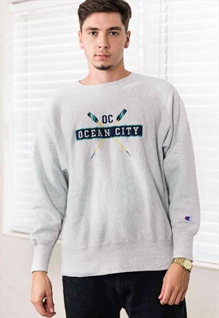 VINTAGE CHAMPION REVERSE WEAVE SWEATSHIRT LOGO 90S L 21.2