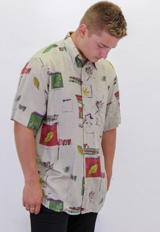 VINTAGE CRAZY PATTERN FESTIVAL SHIRT