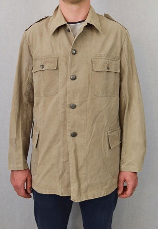 VINTAGE HUNTING JACKET CANVAS COTTON CHORE COAT