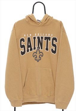 Vintage NFL New Orleans Saints Yellow Hoodie