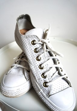 Vintage Leather Converse All Star Sneakers Shoes Trainers