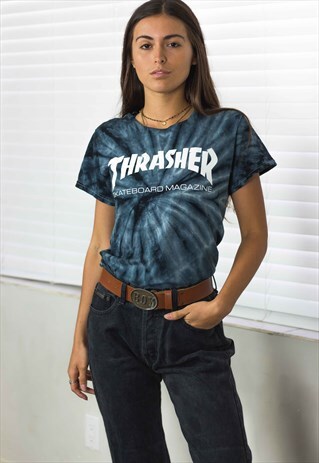 VINTAGE THRASHER T-SHIRT LOGO 90S X 4.8