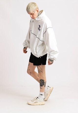 VINTAGE REEBOK 1/2 ZIP SHELL JACKET