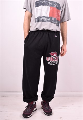 CHAMPION MENS VINTAGE CHICO STATE TRACKSUIT TROUSERS W32 L32