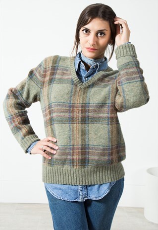 ON SALE VINTAGE 80S POLO RALPH LAUREN KNITWEAR JUMPER/ S0294