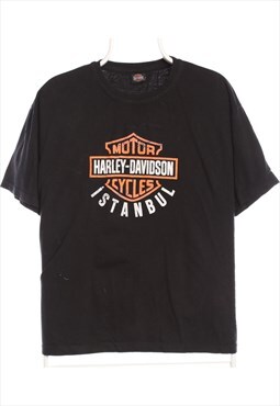 Vintage 90's Harley Davidson Motor Cycle T Shirt Istanbul Sp