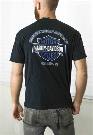 VINTAGE HARLEY DAVIDSON T-SHIRT LOGO 90S M 5.1