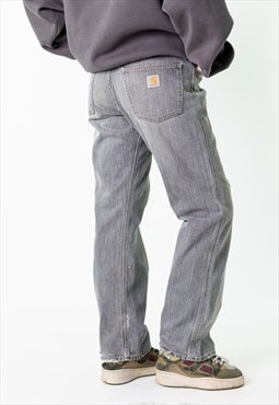 Light Grey 90s Carhartt  Cargo Skater Trousers Pants Jeans