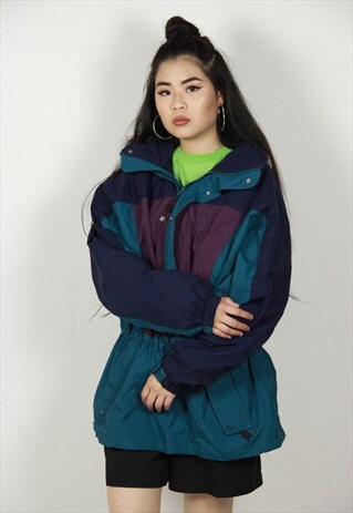 VINTAGE PURPLE PARKA COAT
