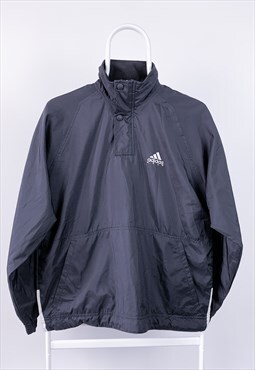 Vintage Adidas Golf Jacket 1/4 Zip Pullover Black Small