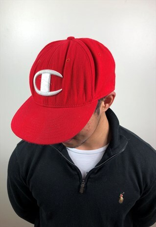 VINTAGE RED CHAMPION CAP