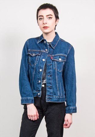 VINTAGE 90'S LEVI'S DARK BLUE DENIM JACKET