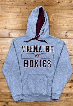 Vintage Virginia tech Hokies grey hoodie Small 