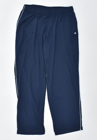 VINTAGE 90'S CHAMPION TRACKSUIT TROUSERS NAVY BLUE