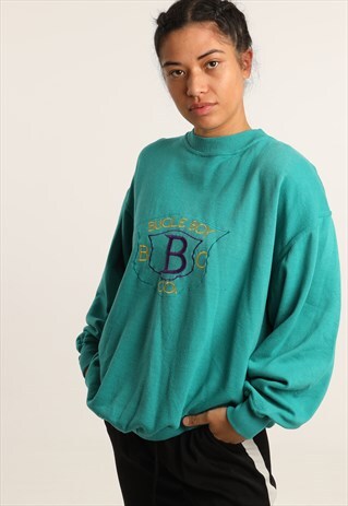 VINTAGE BUGLE BOY EMBROIDERED LOGO SWEATSHIRT
