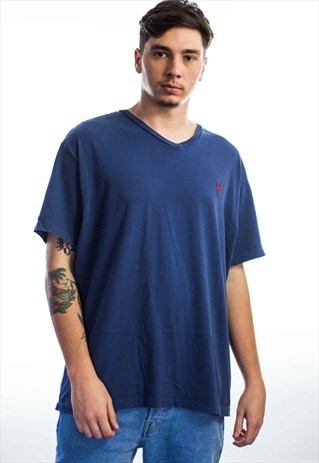 VINTAGE POLO RALPH LAUREN LOGO T-SHIRT 90S XL 7
