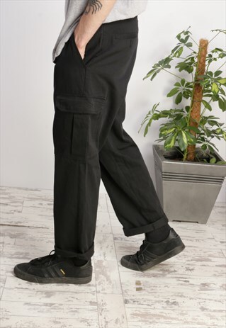 DICKIES COMBAT TROUSERS BLACK X454
