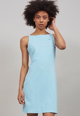 VINTAGE 90'S PASTEL CYAN BLUE LACOSTE TENNIS DRESS